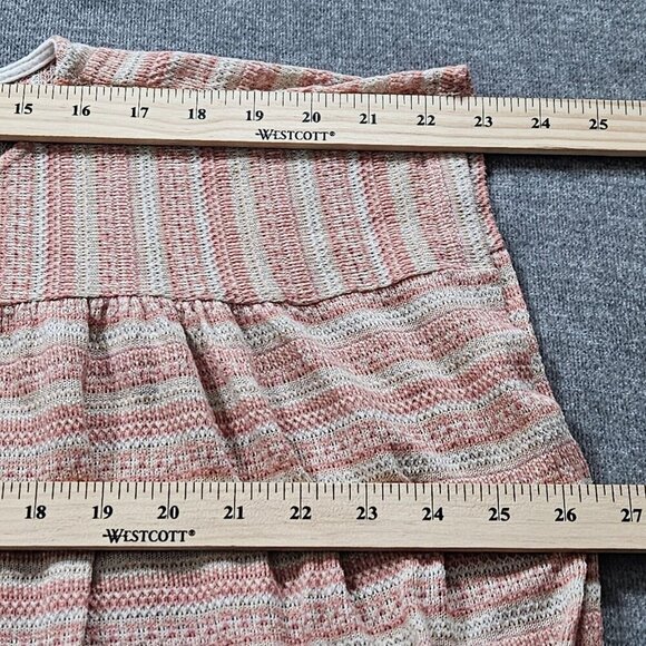 Top Womens M Lot of 2 Bobeau Anthropologie Maronie Multicolor SS Stripes Boho - Picture 5 of 16